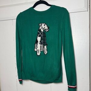 Tommy Hilfiger Green Sweater with Dog Design